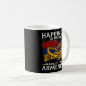 Armenisch-Armenische Roots-Ehe Erbe Verheiratet F Kaffeetasse (VorderseiteRechts)