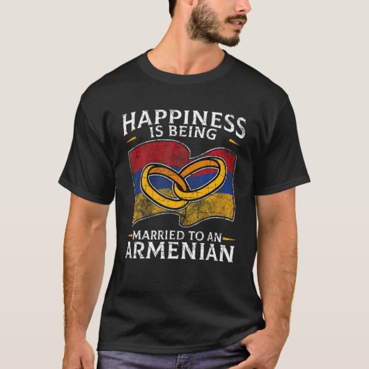 Armenisch-Armenische Roots-Ehe Erbe Verheiratet F T-Shirt (Vorderseite)