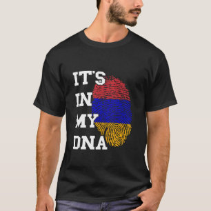 Armenisch Es Ist In Meinem DNA Fingerabdruck Armen T-Shirt