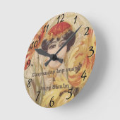 Armenisch Frohe Weihnachtszeit Runde Wanduhr (Winkel)