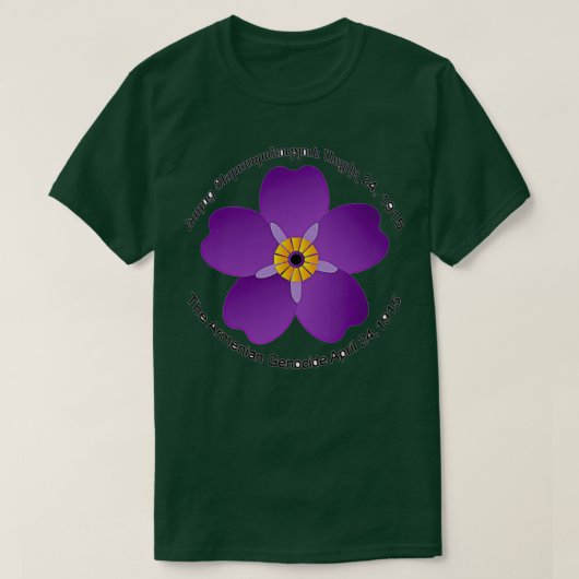 Armenisch Vergiss mich nicht Blume T-Shirt (Design vorne)