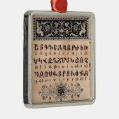 Armenische Alphabet-Ornament Ornament Aus Metall (Rechts)