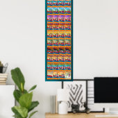 Armenische Alphabet Seasons Poster (Heimbüro)