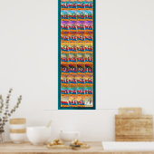 Armenische Alphabet Seasons Poster (Küche)