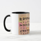 Armenische Alphabet-Tasse Tasse (Links)