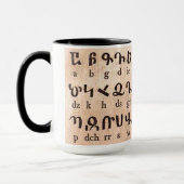 Armenische Alphabet-Tasse Tasse (Links)