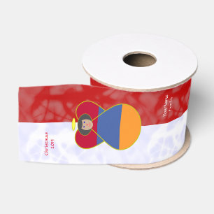 Armenische Engel Flagge Rot Weiß Personalisierter Ripsband