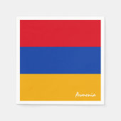 Armenische Fahnen-Party/Sportfans Serviette (Vorderseite)