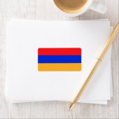 Armenische Flagge Adressaufkleber (Insitu)