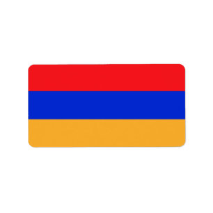 Armenische Flagge Adressaufkleber