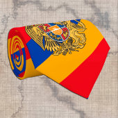 Armenische Flagge & Armenien - Reisen, Geschäfte/S Krawatte