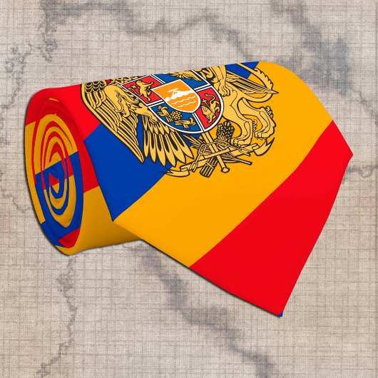 Armenische Flagge & Armenien - Reisen, Geschäfte/S Krawatte