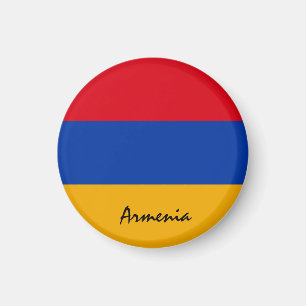 Armenische Flagge & Asien - Reise-/Sportfans Magnet