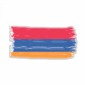 Armenische Flagge Aufkleber (Vorderseite)
