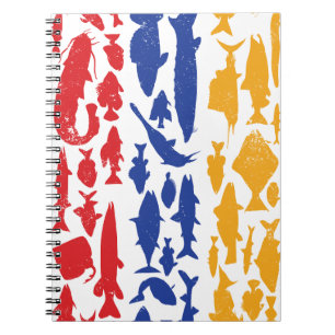 Armenische Flagge aus Fisch - Fischereidesign Notizblock