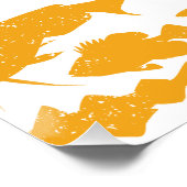 Armenische Flagge aus Fisch - Fischereidesign Poster (Ecke)
