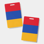 armenische Flagge Ausweis (Vorder- & Rückseite)