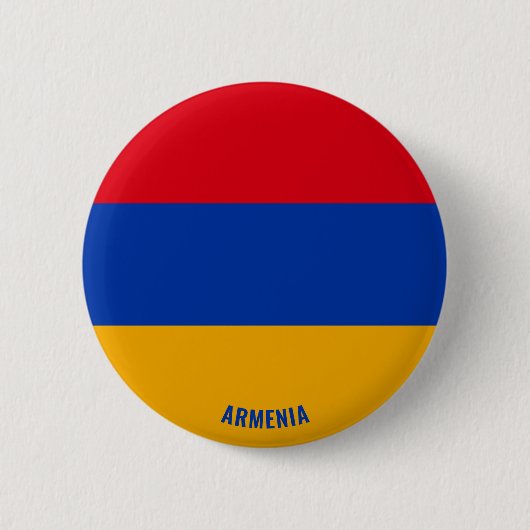 Armenische Flagge Charming Patriotic Button (Vorderseite)