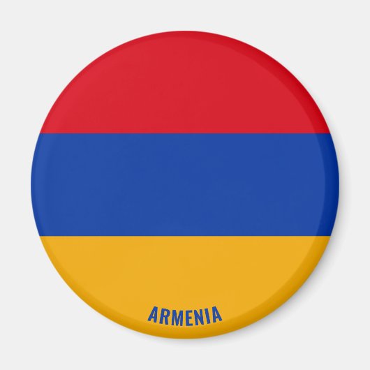 Armenische Flagge Charming Patriotic Magnet (Vorne)