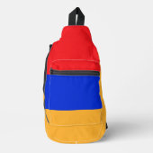 Armenische Flagge Crossbody Bag (Vorderseite)