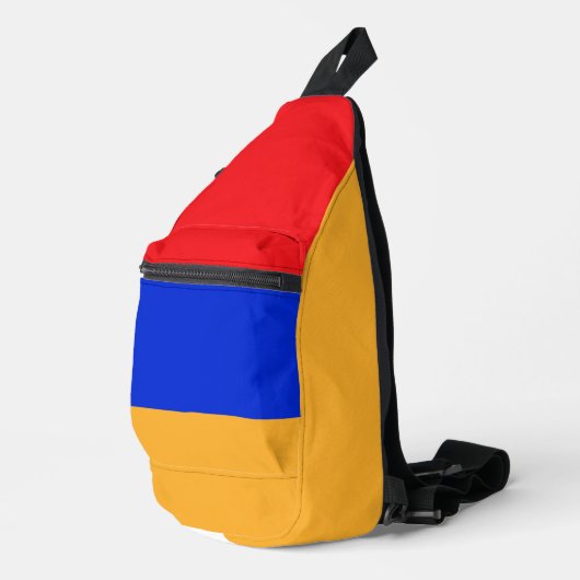 Armenische Flagge Crossbody Bag (Rechte Ecke)