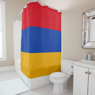 armenische Flagge Duschvorhang