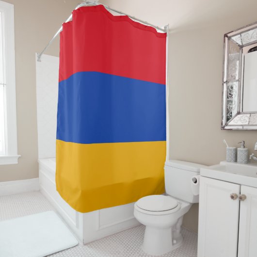 armenische Flagge Duschvorhang (Beispiel)