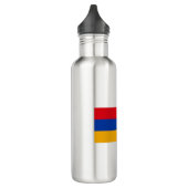 armenische Flagge Edelstahlflasche (Links)