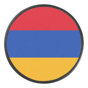armenische Flagge Eishockey Puck