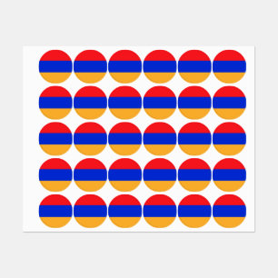 Armenische Flagge Etiketten