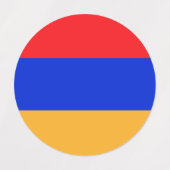 Armenische Flagge Etiketten (Design 2)
