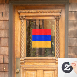 Armenische Flagge Fensteraufkleber