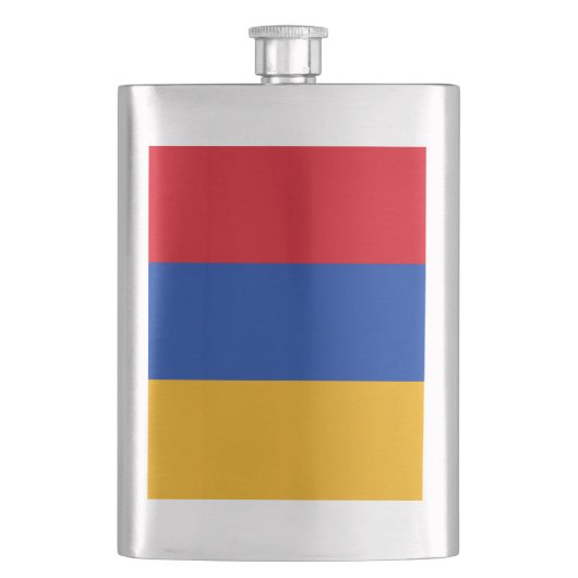 armenische Flagge Flachmann (Vorderseite)