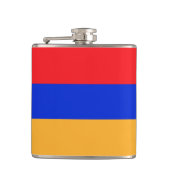 Armenische Flagge Flachmann (Vorderseite)