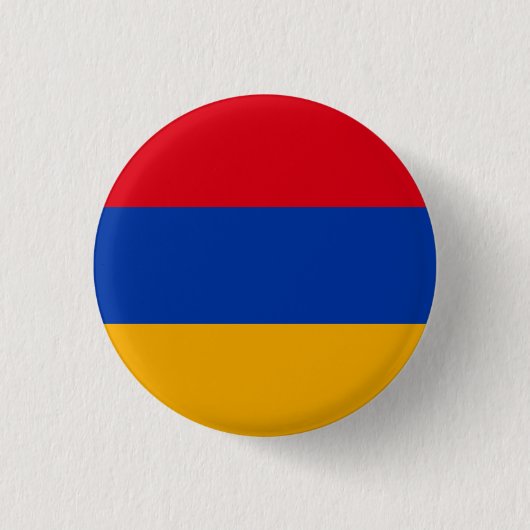 Armenische Flagge, Flagge Armeniens Button (Vorderseite)