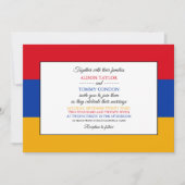 armenische Flagge, Flagge Armeniens Hochzeit Einladung (Vorderseite)