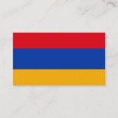 Armenische Flagge, Flagge Armeniens Visitenkarte (Vorderseite)