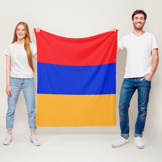 Armenische Flagge Fleecedecke (Beispiel)