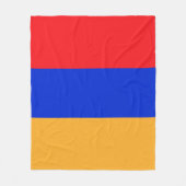 Armenische Flagge Fleecedecke (Vorderseite)