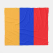 Armenische Flagge Fleecedecke (Vorderseite (Horizontal))