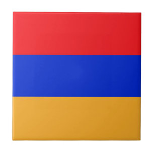 Armenische Flagge Fliese
