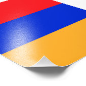 Armenische Flagge Fotodruck (Ecke)