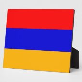 Armenische Flagge Fotoplatte (Seite)