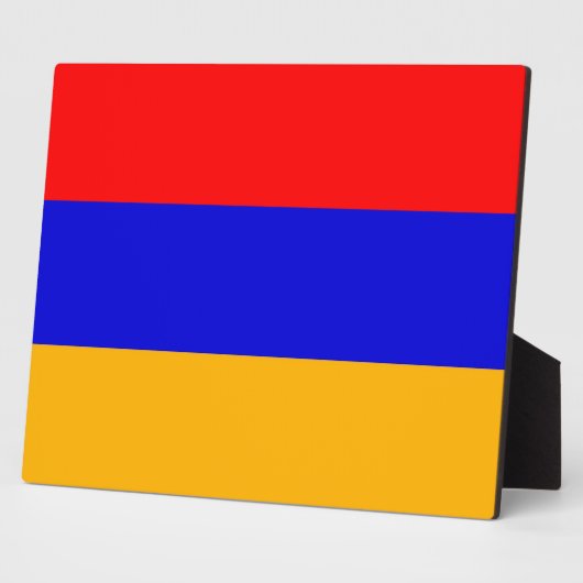 Armenische Flagge Fotoplatte (Seite)