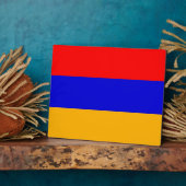 Armenische Flagge Fotoplatte (Seite)