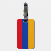 armenische Flagge Gepäckanhänger (Rückseite vertikal)