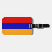 Armenische Flagge Gepäckanhänger (Vorderseite horizontal)