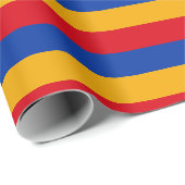 armenische Flagge Geschenkpapier (Rolleneckpunkt)