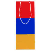Armenische Flagge Geschenktüte Für Weinflaschen (Rückseite)