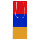 Armenische Flagge Geschenktüte Für Weinflaschen (Vorderseite)